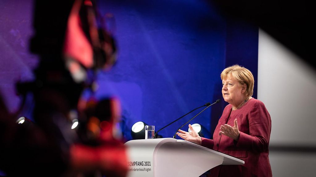 Photo showing Federal Chancellor Angela Merkel