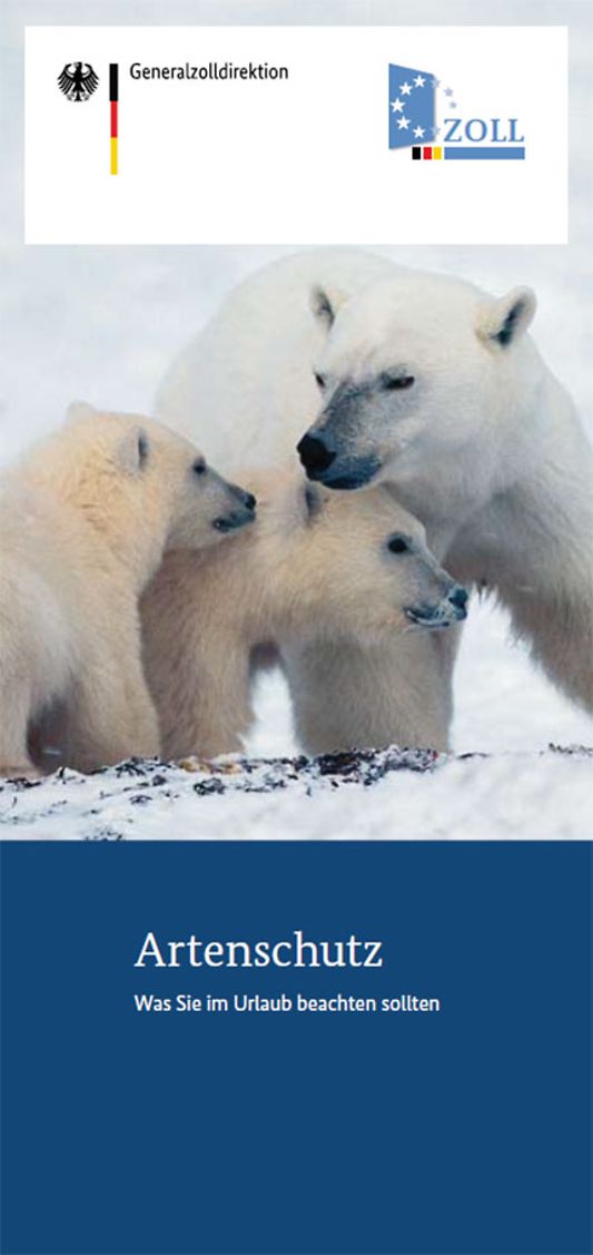 Titelbild der Publikation "Artenschutz – Was Sie im Urlaub beachten sollten"