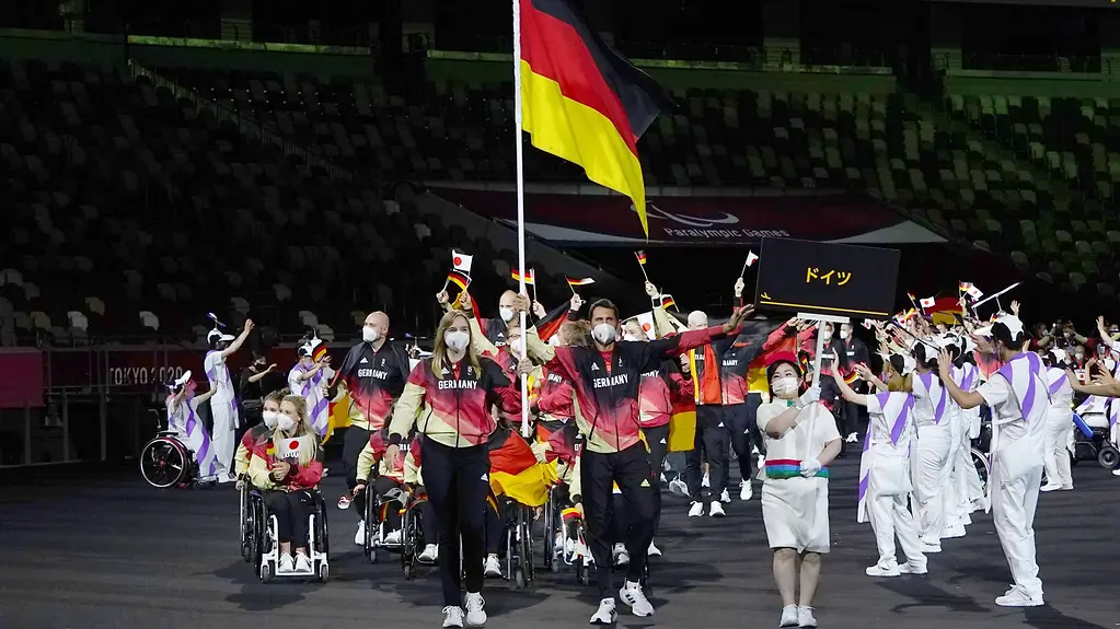 Eröffnungszeremonie der paralympischen Spiele 2021 in Tokio, Einzug des deutschen Teams
