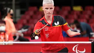 Stephanie Grebe in Aktion.