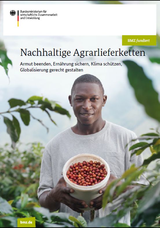 Titelbild der Publikation "Nachhaltige Agrarlieferketten"