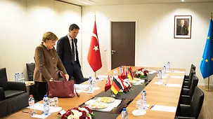 Bundeskanzlerin Angela Merkel und der Ministerpräsident der Niederlande, Mark Rutte.