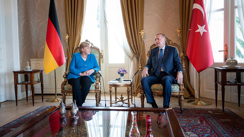 Kanzlerin Merkel und der türkische Staatspräsident Erdogan