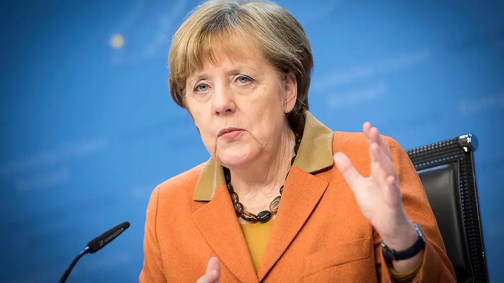Bundeskanzlerin Angela Merkel auf der Pressekonferenz zum EU-Gipfel.