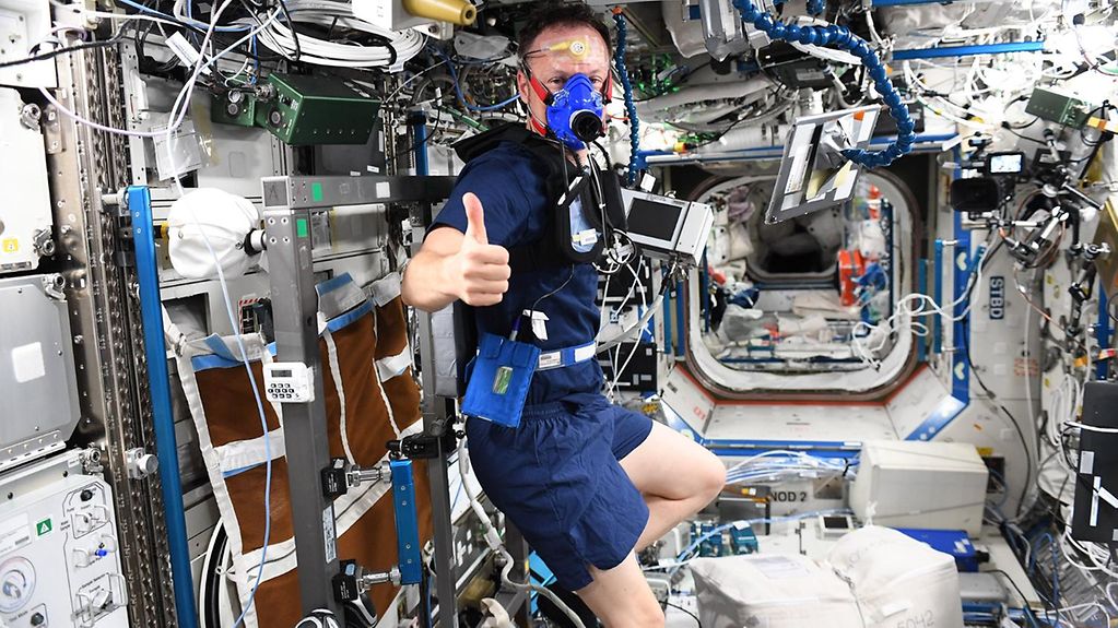 Andreas Maurer in der ISS