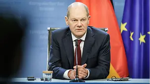 Pressekonferenz Olaf Scholz.