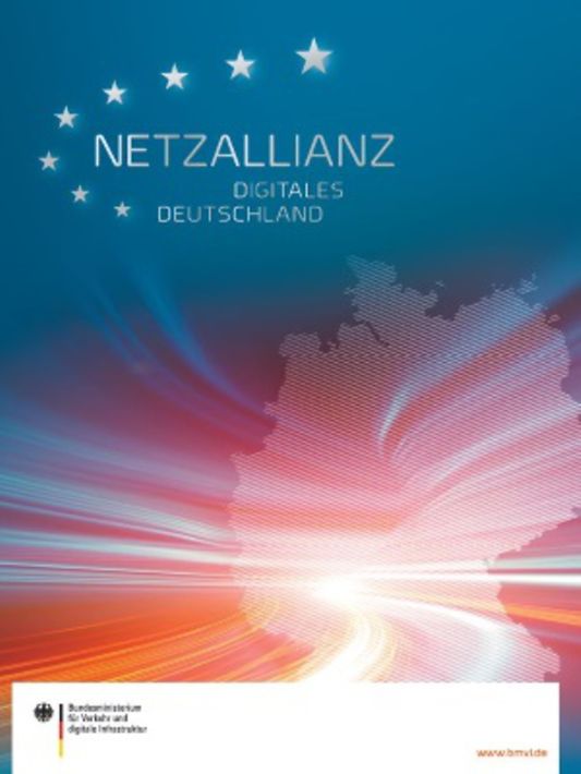 Titelbild der Publikation "Zukunftsoffensive Gigabit-Deutschland"
