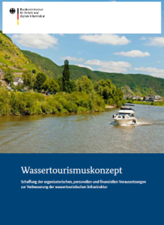 Titelbild der Publikation "Wassertourismuskonzept"