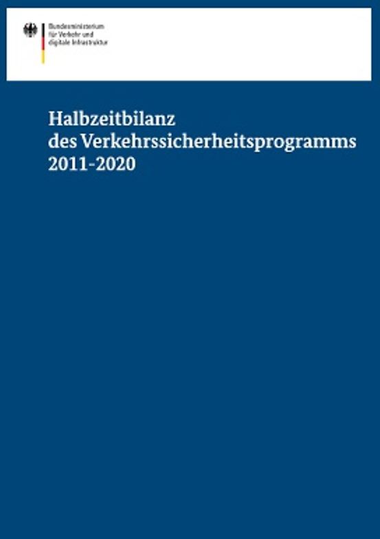 Titelbild der Publikation "Halbzeitbilanz des Verkehrssicherheitsprogramms 2011-2020"
