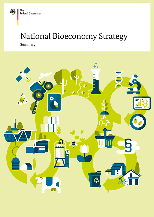 Titelbild der Publikation "National Bioeconomy Strategy"