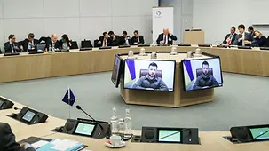 Bundeskanzler Olaf Scholz beim G7-Treffen.
