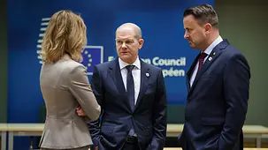 Federal Chancellor Olaf Scholz at the NATO summit in Brussels.