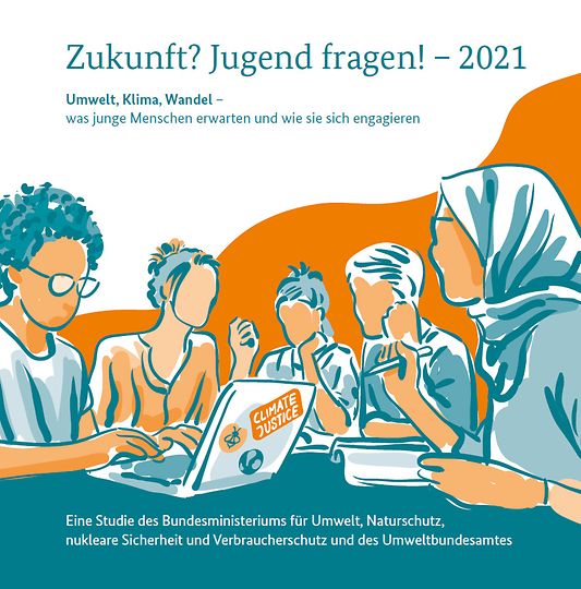 Titelbild der Publikation "Zukunft? Jugend fragen! – 2021"