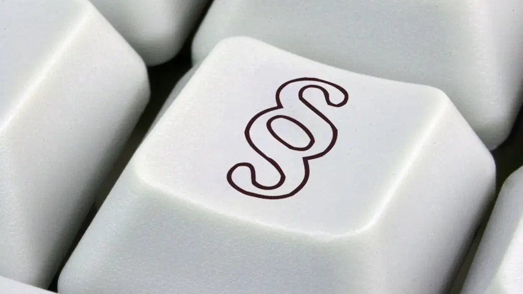 Computertaste mit Paragraphenzeichen