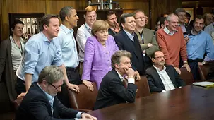 The heads of state and government can't take their eyes off the penalty shootout that decided the Champions League final.