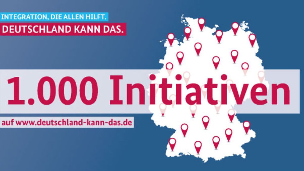 1000 Initiativen auf der Integrationswebsite der Bundesregierung