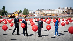 Federal Chancellor Olaf Scholz at the ground-breaking ceremony for the largest maintenance depot of Deutsche Bahn.