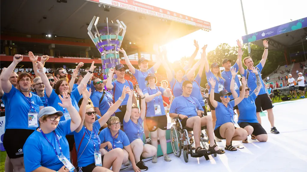 Vor der Eröffnungsfeier der Special Olympics Nationalen Spiele in Berlin
