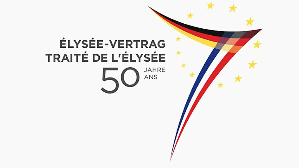 Logo for 50th anniversary of the Elysée Treaty
