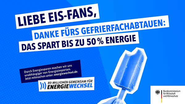 "80 Millionen gemeinsam für Energiewechsel" - Energiesparen Kampagne