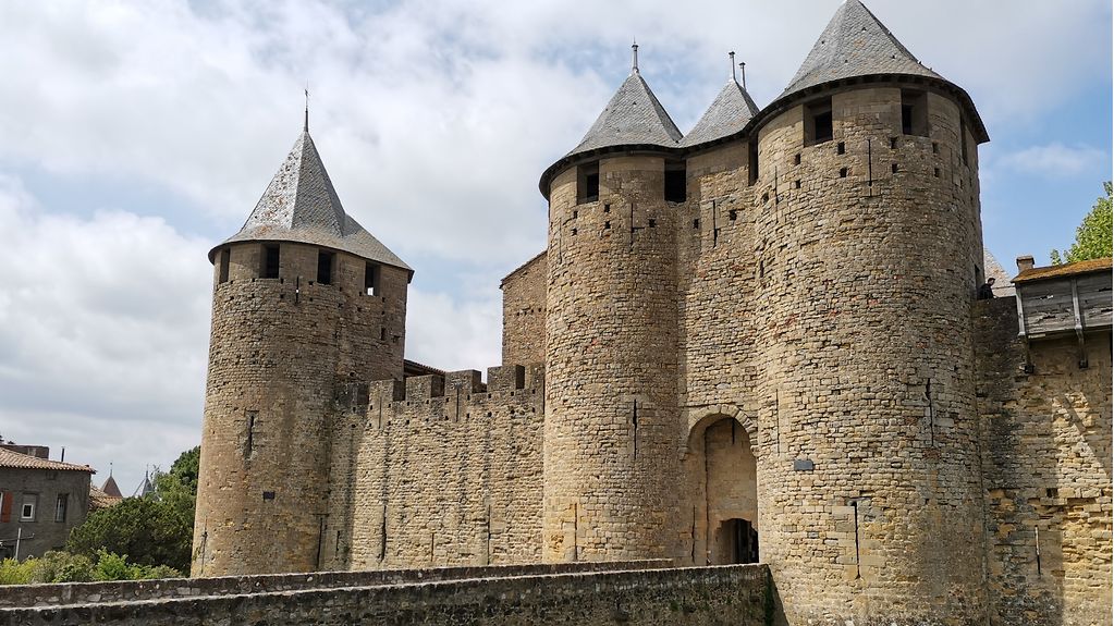 Die Festungsstadt Carcassonne in Frankreich
