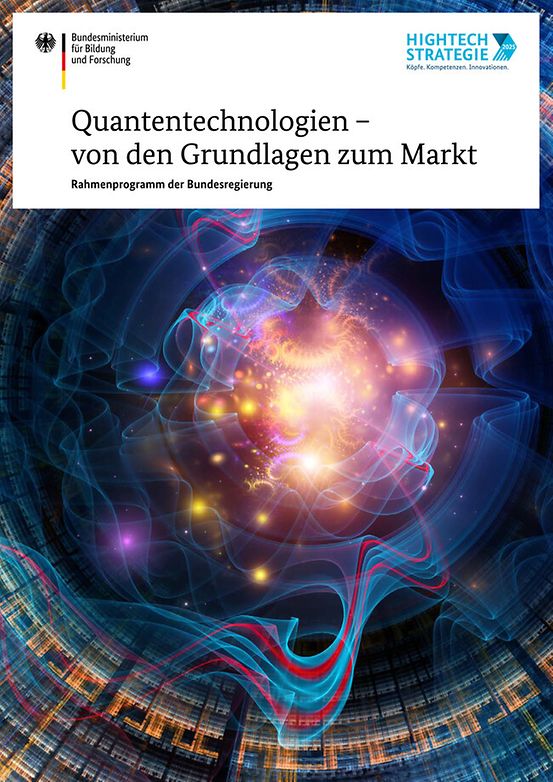 Titelbild der Publikation "Quantentechnologien - von den Grundlagen zum Markt"