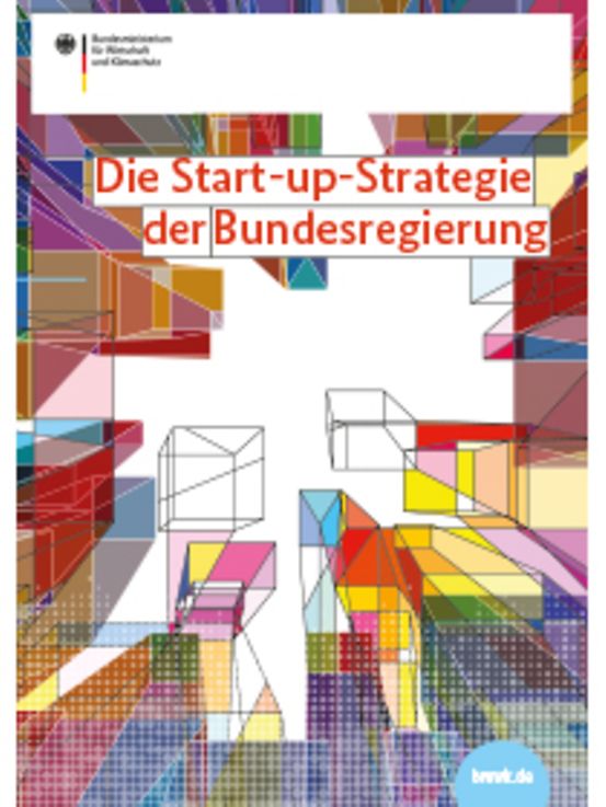Titelbild der Publikation "Start-up-Strategie der Bundesregierung"