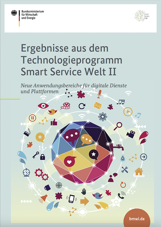 Titelbild der Publikation "Ergebnisse aus dem Technologieprogramm Smart Service Welt II"