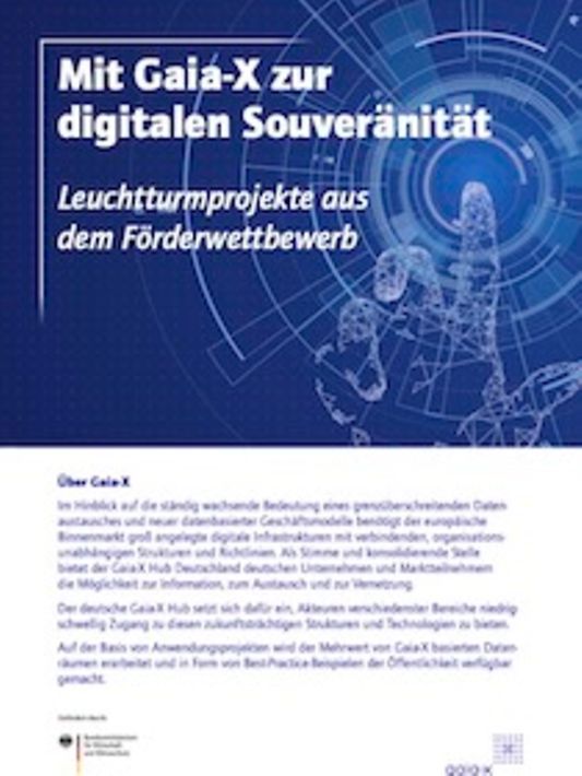 Titelbild der Publikation "Mit Gaia-X zur digitalen Souveränität"
