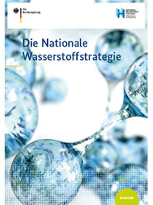 Titelbild der Publikation "Die Nationale Wasserstoffstrategie"