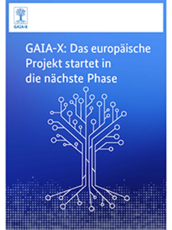 Titelbild der Publikation "GAIA-X – das europäische Projekt startet in die nächste Phase"