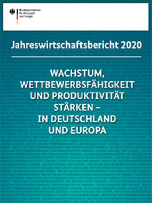 Titelbild der Publikation "Jahreswirtschaftsbericht 2020"