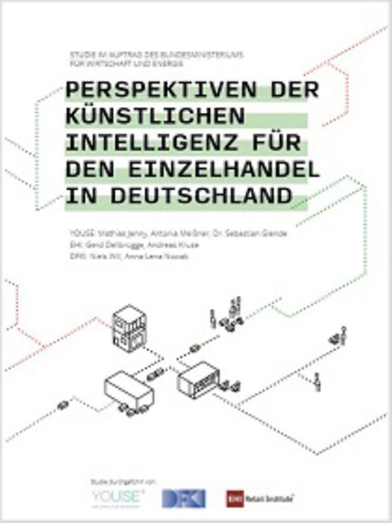 Titelbild der Publikation "Perspektiven der künstlichen Intelligenz für den Einzelhandel in Deutschland"