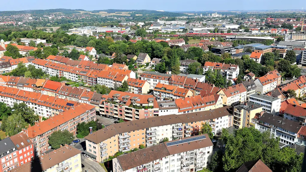 Luftaufnahme von Hildesheim