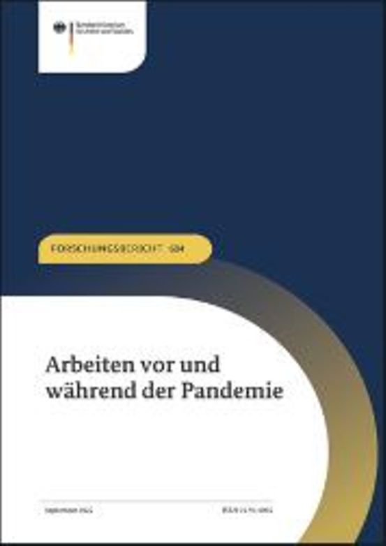 Titelbild der Publikation "Arbeiten vor und während der Pandemie"