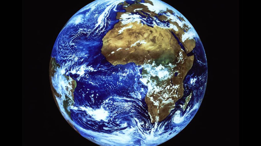 Erde vom Weltall gesehen Kontinent Afrika