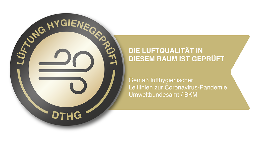Das goldene Hygienezertifikat der Deutschen Theatertechnischen Gesellschaft