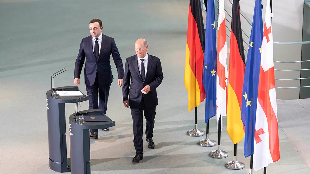 Kanzler Scholz und der georgische Ministerpräsident Garibaschwili