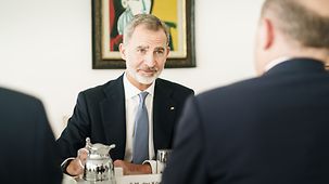 Federal Chancellor Olaf Scholz with King Felipe VI of Spain.