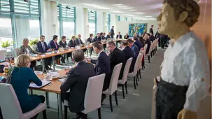 Treffen der konzertierten Aktion im Bundeskanzleramt.