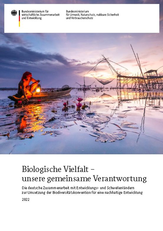Titelbild der Publikation "Biologische Vielfalt – unsere gemeinsame Verantwortung"