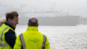 Bundeskanzler Olaf Scholz in Wilhelmshaven