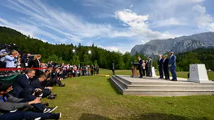 Pressestatement des Bundeskanzlers Olaf Scholz nach der 2. Arbeitssitzung.