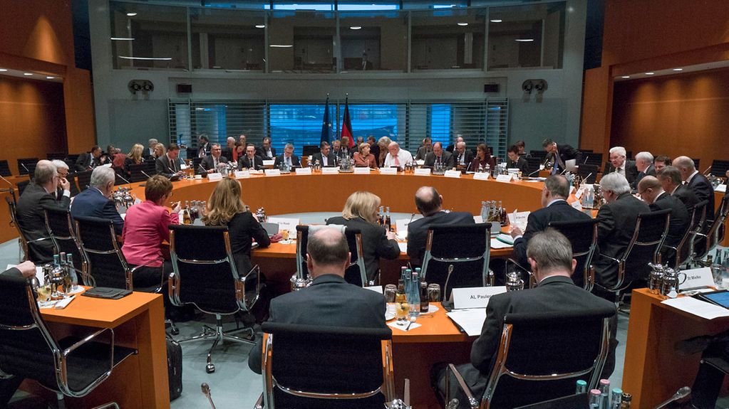 Sitzung der Bundeskanzlerin Angela Merkel mit den Regierungschefs der Länder im Bundeskanzleramt.