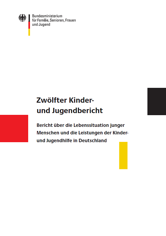 Titelbild der Publikation "Zwölfter Kinder- und Jugendbericht - Bericht über die Lebenssituation junger Menschen und die Leistungen der Kinder- und Jugendhilfe in Deutschland"