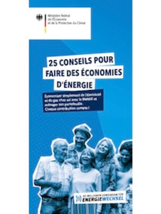 Titelbild der Publikation "Flyer „Tipps zum Energie sparen” (in Französisch)"