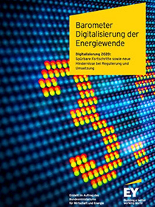 Titelbild der Publikation "Barometer Digitalisierung der Energiewende 2020"