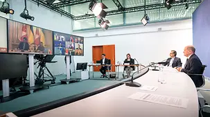 Bundeskanzler Scholz: Videokonferenz mit Vertreterinnen und Vertretern der G7-Staaten, der EU und der Ukraine