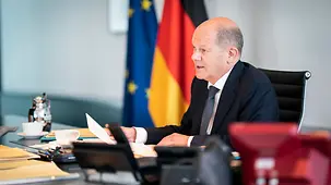 Bundeskanzler Olaf Scholz telefoniert mit ukrainischen Präsidenten Wolodymyr Selensky