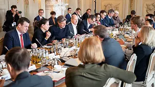 Kabinettsklausur auf Schloss Meseberg.